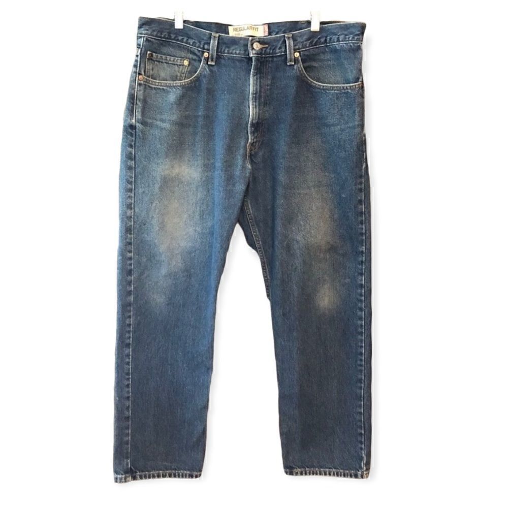 Levi’s 505 Sz 38/30 Men’s Blue Denim Regular Fit Workwear Casual Western Jeans